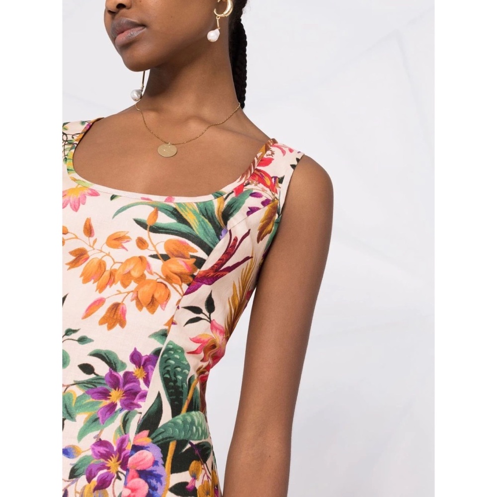 Zimmermann Tropicana Cutout Floral Midi Dress - Picture 6 of 14